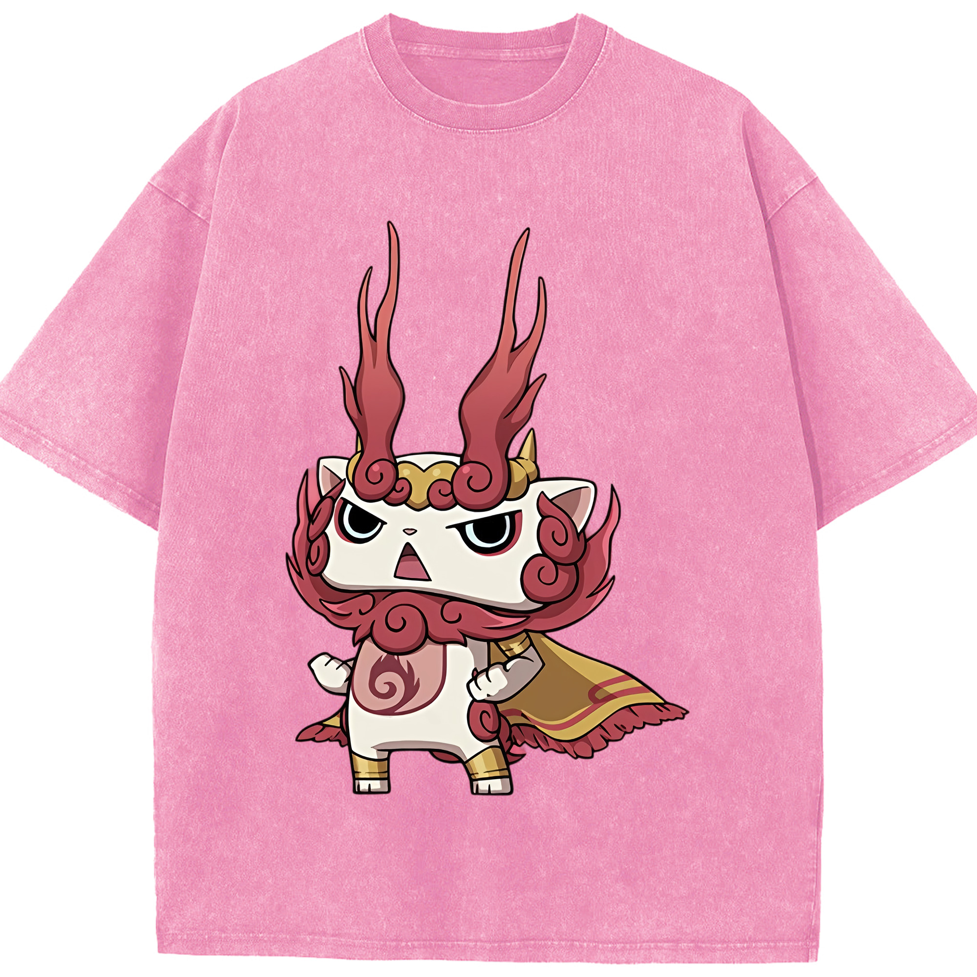 （画像用） 妖怪ウォッチ Yo-kai Watch 綿100% ヴィンテージ風 半袖Tシャツ（フロントプリント）